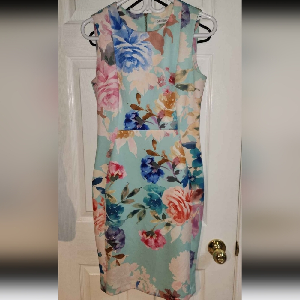 Floral Sleeveless Dress - Multicolor